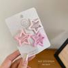 Colorful Star Hairpin Celebridade Feminina da Internet 2023 Nova Franja Lateral Clipe Headwear Cartão de Cabelo Quebrado para Crianças