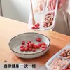 Caixa de armazenamento e conservação de alimentos estilo japonês, caixa para congelador de carne de geladeira, caixa selada para freezer compartimentada, caixa para preparo de cebola, gengibre, alho