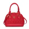 Transfronteiriço 26 Novos Modelos de Bolsas Plissadas Tipo Concha de Luxo Leve com Letras, Bolsas de Ombro, Bolsas Transversais Femininas de Nicho, Venda Direta de Fábrica
