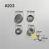 Venta Directa de Fábrica Acero Inoxidable 203 Broches Metálicos Broches Pequeños Estilo Chanel Cierres a Presión Redondos Al por Mayor