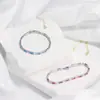 Moda Nicho Pulsera Cadena Colorida Diseño de Circonita Microincrustada Joyería Transfronteriza Pulsera para Mujeres Venta al por Mayor Suministro Versátil