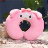 Linda Almohada de Peluche de Dibujos Animados Melody Diablo en Forma de U Almohada para el Cuello Almohada Portátil de Viaje para Avión Almohada para siestas cervicales