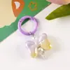 Llavero de Lazo Color Caramelo Colgante para Bolso Broche de Resorte Accesorios para Joyería DIY Cadena Colgante Colgante de Caja Ciega con Cuentas