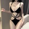 Ou Shilin Sujetador Lencería Sexy Cuero Patentado Bondage Entrenamiento Pu Reina Juego de Rol Set 4051