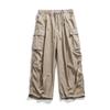 Ru Meng peto retro americano tobillero hiphop caqui hip hop pierna ancha trapeador paraguas pantalones casuales moda