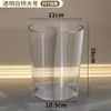 Lixeira Transparente Acessível de Luxo para Home Office Banheiro Doméstico de Aparência Elegante Balde de Armazenamento para Sala de Estar Banheiro