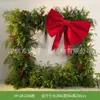 Decoración Navideña Grande Hy-Dk12 con Plantas Verdes Simuladas para Ambiente de Fachada de Tienda y Fondo para Fotos