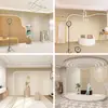 Papel pintado estéreo 3D de alta calidad para adelgazar y moldear el cuerpo, papel pintado para salón de belleza, estilo crema, pared de fondo para estudio de belleza