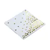 En Stock Transfronterizo Servilletas Negras con Sello Dorado Toallas de Papel Desechables para Fiestas de Cumpleaños, Hoteles y Restaurantes 25*25cm