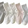 Meias brancas para meninas, estilo fino para primavera e verão, com laço, estilo japonês, meias versáteis de cano médio, combinam com tênis, estilo coreano, ins, meias largas