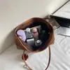 Bolso Casual de Gran Capacidad con Estampado de Leopardo 2025 Nuevo Otoño e Invierno Retro Versátil Bolso de Hombro Bolso Tote para Viajar Bolsos