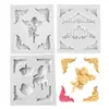 Variedad de forma decorativa de encaje de corona de silla estilo europeo molde de silicona para pastel de fondant molde para hornear diy