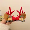 2026 Novo Adereço de Cabeça de Natal Fantasia Infantil Galhadas de Veado Presilha para Cabelo Decorações Acessórios de Cabelo Estilo Floresta Faixa de Cabeça de Alce Presilhas para Cabelo para Mulheres