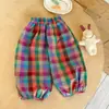 Conjunto de Verano de Manga Corta para Niñas Ningli Nuevo Set de Dos Piezas de Pantalones Anti-Mosquitos para Niños Ropa Urbana Moderna para Bebé Algodón Seda