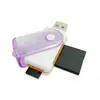 Lector de Tarjetas de Lipstick de Diamante Pequeño con Tapa Pequeña Lector de Tarjetas Multifunción Giratorio Cuatro en Uno Tarjeta SD TF Dos en Uno Lector de Tarjetas OTG