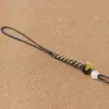 Lanyard para Teléfono Móvil de Ágata Nudo de Maíz Semi-Terminado DIY Tejido Hebilla de Seguridad Colgante de Moneda de Cobre Accesorios para Colgar en Bolsos de Llaves de Coche