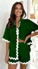 2024 Principios de Primavera Nuevo Transfronterizo Europeo y Americano Comercio Exterior Femenino Moda Sencilla Camisa Corta Traje Casual -88156