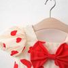 Verano nuevo estilo vestido de niña con estampado de amor estilo coreano vestido de niña popular en ins comercio exterior venta caliente