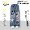 Conjunto de Moletom e Jeans Fofo de Desenho Stitch para Meninas Novidades Primavera/Outono 2027 para Crianças de Meia-Idade e Mais Velhas Tops