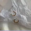 Aretes de Perla Semicirculares, Diseño de Nicho, Aretes de Alta Gama, Elegantes y con Estilo, Lujo Ligero, Joyería de Perlas Estilo Minimalista