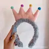 Celebridade da Internet Coreana Estilo Ins Aro de Cabelo de Pelúcia Aro de Cabelo para Lavar o Rosto de Adulto Coroa Acessórios de Cabelo Fofos Adorno para Roupa Externa Menina