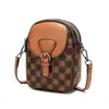 Bolsa para Teléfono Móvil para Mujer 2026 Nueva Moda Bolso Cruzado Bolso de Cintura Cuadros Versátil Mini Bolso Bolso de Hombro