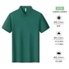 Camisa Polo de Manga Corta de Seda Helada para Hombre y Mujer, Secado Rápido, Sensación de Hielo en Verano, Ropa de Trabajo con Cuello de Solapa, Ropa Corporativa para Hombre, Camiseta Personalizada para Hombre