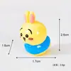 Nuevos adornos populares de animales pequeños para escritorio y coche, manualidades lindas de resina DIY de la fábrica original
