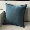 Cojín de felpa de alta gama, cojín para sofá de sala de estar, almohadilla de respaldo de color liso estilo nórdico, cojín de terciopelo lujoso