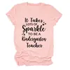 Necesita mucho brillo Tienda independiente de Amazon camiseta de mujer cómoda y elegante con cuello redondo y manga corta