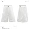 Bermudas de mezclilla blancas holgadas de moda retro americana unisex modernas sueltas de verano nuevas casuales recortadas