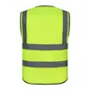 Chaleco Reflectante Transpirable de Verano, Ropa Fluorescente para Obras de Construcción, Sanidad de Tráfico, Escuelas de Manejo, Supermercados, Personalizable con Impresión de Logo