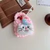 Japonês e Coreano Novo Saco de Fone de Ouvido Bluetooth Pelúcia Desenho Animado Peixe Pinguim Gato Tricotado à Mão Porta-Moedas Bolsa de Cosméticos