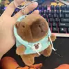 Celebridad de internet lindo capibara capibara colgante peluche juguete muñeca bolsa colgante llavero Muñeca Muñeca