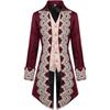 Novo Casaco Masculino Steampunk Gótico Cauda de Renda Vitoriana Jaqueta