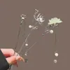 Pasador de Hoja de Loto para Mujer, Nuevo Estilo Chino de Lujo para el Cabello, Adorno para el Cabello de Estilo Antiguo con Borlas y Pasador