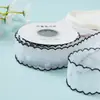 Caja de Regalo con Lazo Hecho a Mano de Tul Nieve con Lentejuelas Pequeñas Frescas para Souvenir de Boda Accesorios de Ropa Cinta