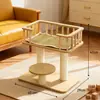 Estrutura de escalada para gatos, resistente ao desgaste e sem fiapos, arranhador vertical para gatos, placa de arranhar, brinquedo para gatos para autoentretenimento e alívio do estresse, durável e resistente a arranhões
