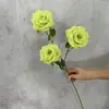 Flor Artificial nova rosa diamante de três cabeças flor de seda decoração de sala de estar adereços de decoração para fotos fileira de flores de casamento estilo ins