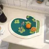 Tapete Drenante de Bancada de Cozinha Desenho Animado Fofo Tapete Secador de Louças Doméstico Antiderrapante Diatomito Tapete de Mesa de Jantar