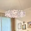Candelabro de Cristal con Rama Minimalista y Lujoso para Comedor de Villa, Escalera Única, Mesa de Isla de Gama Alta, Lámpara de Techo de Forma Irregular Nueva