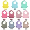 Conjunto de Louça de Silicone, Tigela de Comida Infantil, Utensílios de Prato de Comida de Grau Alimentício, Garfo, Colher, Copo de Água, Babador em Estoque