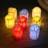 Velas eletrônicas de LED com núcleo de fibra preta vela de aniversário vela criativa para bar decoração de casamento luz de vela de simulação