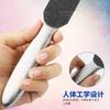Placa para frotar pies de lija de doble cara de acero inoxidable herramienta para frotar piel muerta y callos C001 tabla para afilar pies con mango hueco cepillo de afeitar