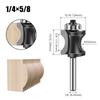 Cojinete Plano Fondo Arco Máquina de Grabado Cuchillo Redondeador de Tablero de Madera Fresa para Carpintería Cuchillo para Piso de Escalera Fresa Gong