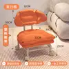 Taburete Pequeño Giratorio con Ruedas, Taburete Bajo para Uso Doméstico, Taburete para Cambiarse los Zapatos, Banco Infantil con Ruedas, Silla con Respaldo Sellador de Costuras