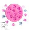 Folha de Silicone Variada Forma de Flor Decoração de Borda de Bolo Cozimento Chocolate Argila Cerâmica Macia Molde de Silicone Feito à Mão