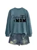 Mamá de Gimnasia Estación Independiente de Amazon Wish Sudadera Nueva de Otoño e Invierno para Mujer, Moderna y Versátil, Cómoda