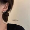 Aguja de Plata 925 Exquisito Pequeño Clavo para la Oreja Clavo para el Hueso de la Oreja Súper Inmortal Combinable Nicho Zircón Colorido Aretes de Mariposa Aretes Ins
