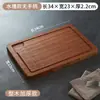 Tabla de madera maciza para bistec, tabla para pizza, bandeja de madera para servir pan, plato para bistec, bandeja de madera para bistec estilo occidental, tabla de madera para frutas y postres para el hogar